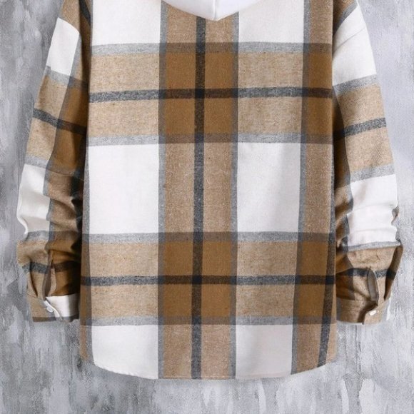 Brown Mens Shirt Jacket - Picture 4 of 7